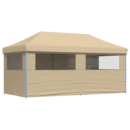 Party Tent Folding Beige 292 x 580 x 315 cm Oxford Fabric