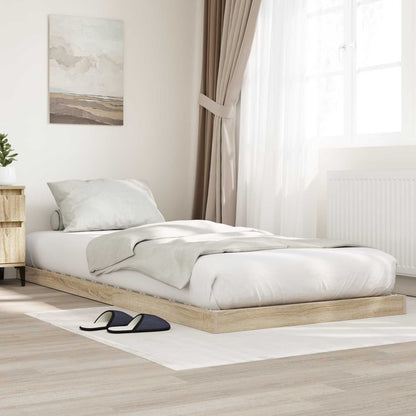 Floor Bed Frame Sonoma 75 x 190 cm Engineered Wood