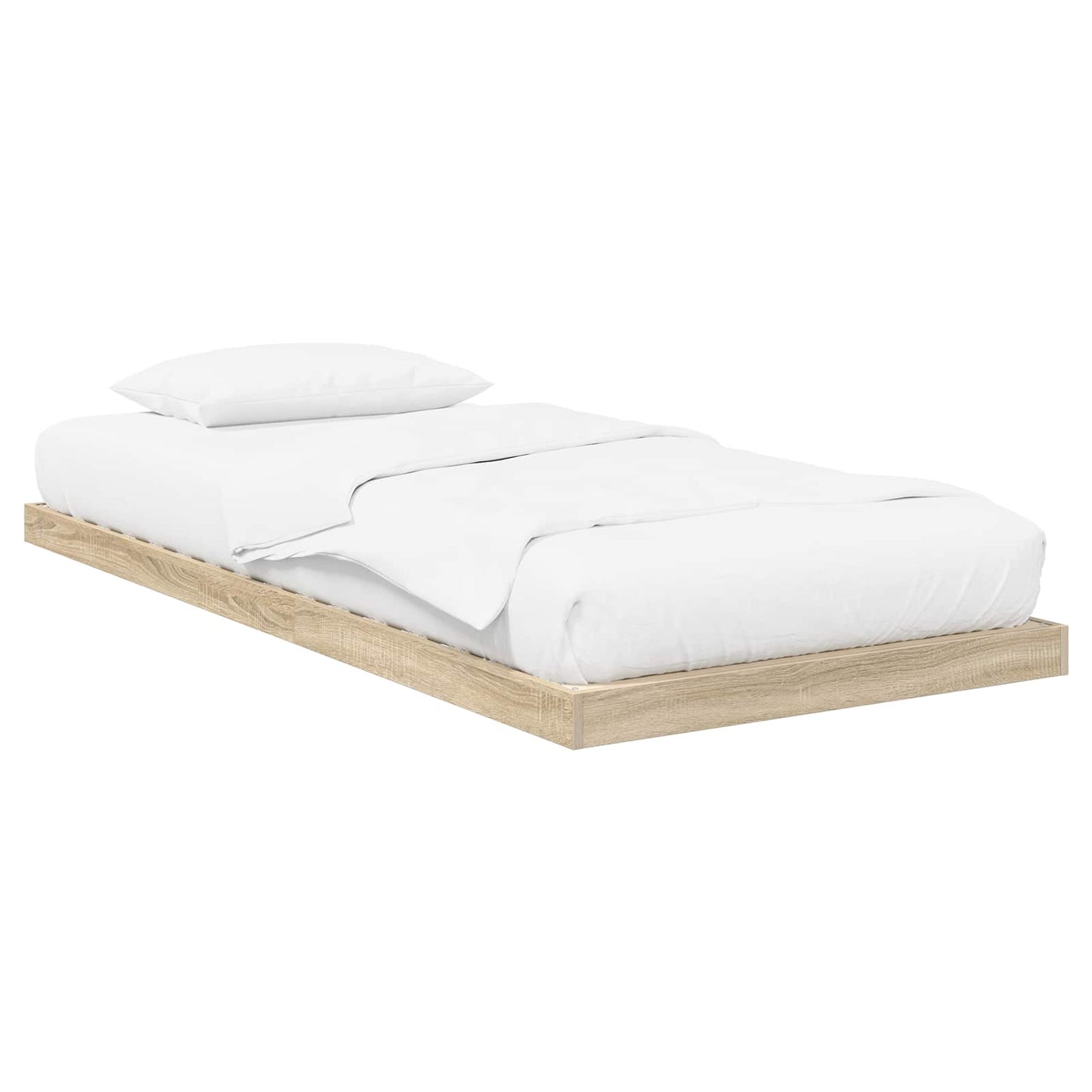 Floor Bed Frame Sonoma 75 x 190 cm Engineered Wood