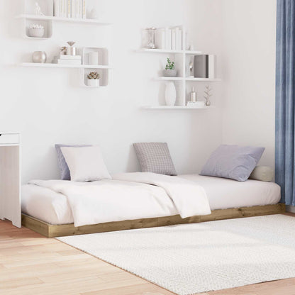 Floor Bed Frame Artisan Oak 75 x 190 cm Engineered Wood