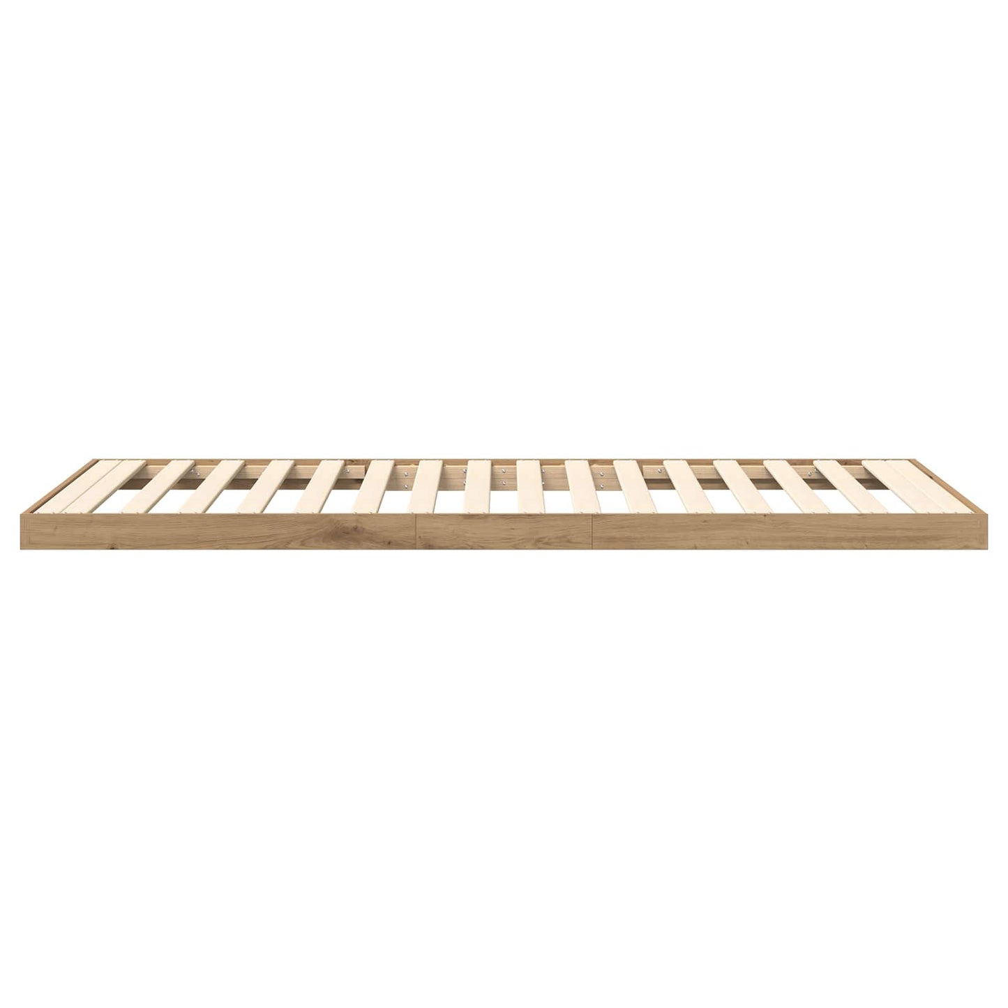 Floor Bed Frame Artisan Oak 75 x 190 cm Engineered Wood
