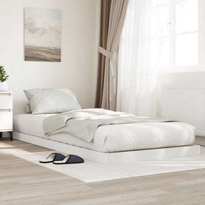 Floor Bed Frame White 80 x 200 cm Engineered Wood