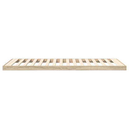 Floor Bed Frame Sonoma 80 x 200 cm Engineered Wood