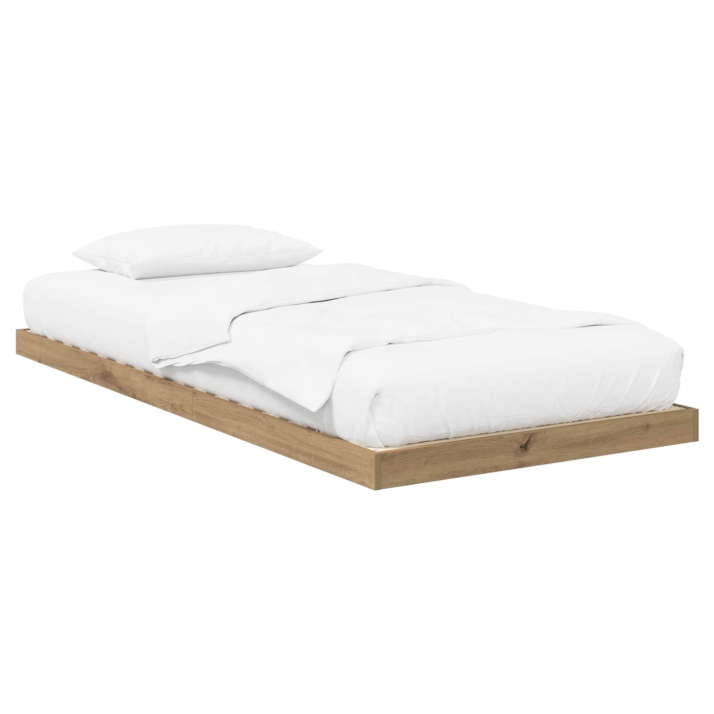 Floor Bed Frame Artisan Oak 80 x 200 cm Engineered Wood