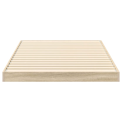 Floor Bed Frame Sonoma Oak 90 x 200 cm Engineered Wood