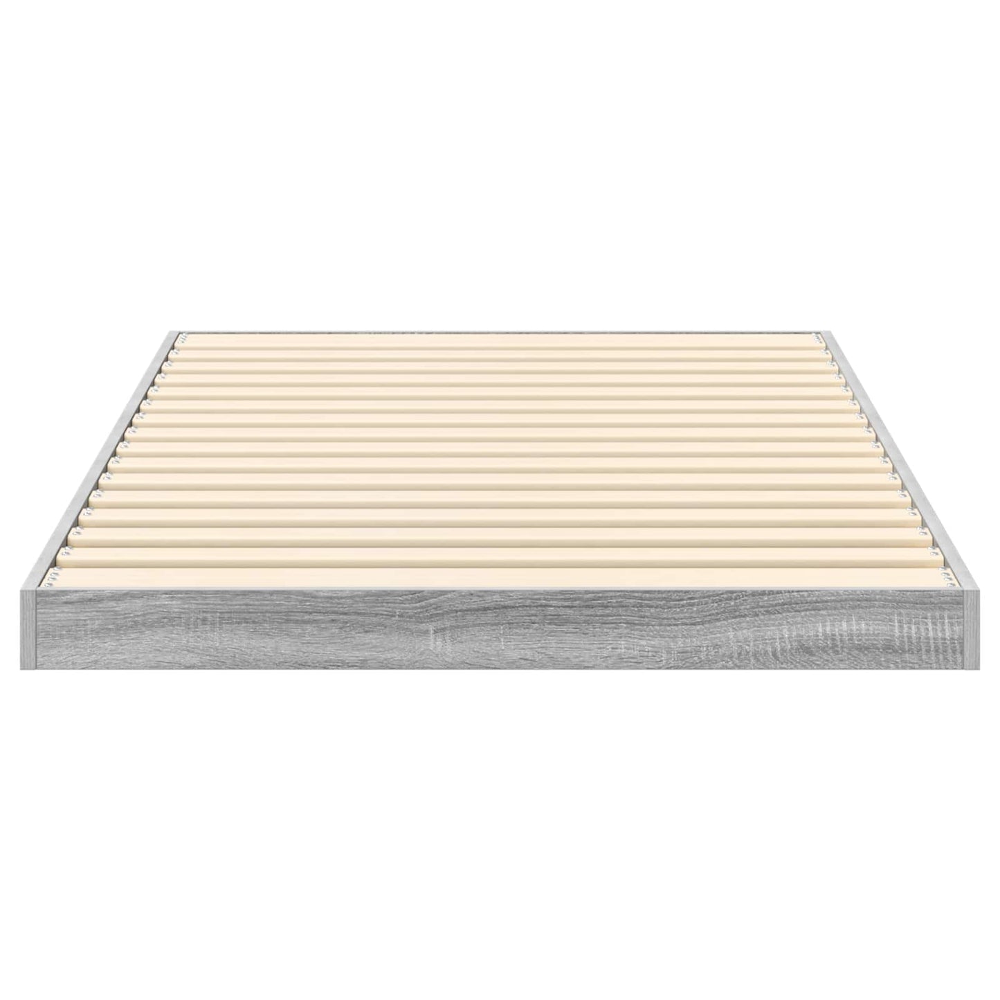 Floor Bed Frame Grey Sonoma 90 x 200 cm Engineered Wood