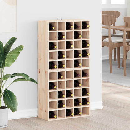Wine Rack 2 pcs Natural 56 x 25 x 56 cm Solid Pine Wood