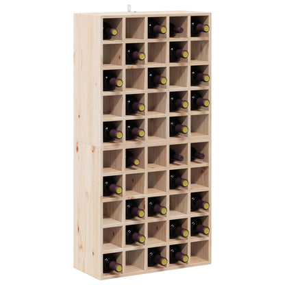 Wine Rack 2 pcs Natural 56 x 25 x 56 cm Solid Pine Wood