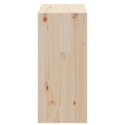 Wine Rack 2 pcs Natural 56 x 25 x 56 cm Solid Pine Wood