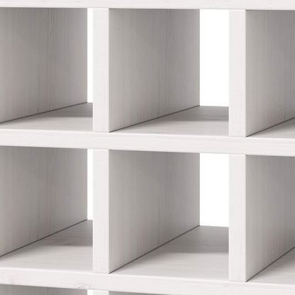 Wine Rack 2 pcs White 56 x 25 x 56 cm Solid Pine Wood