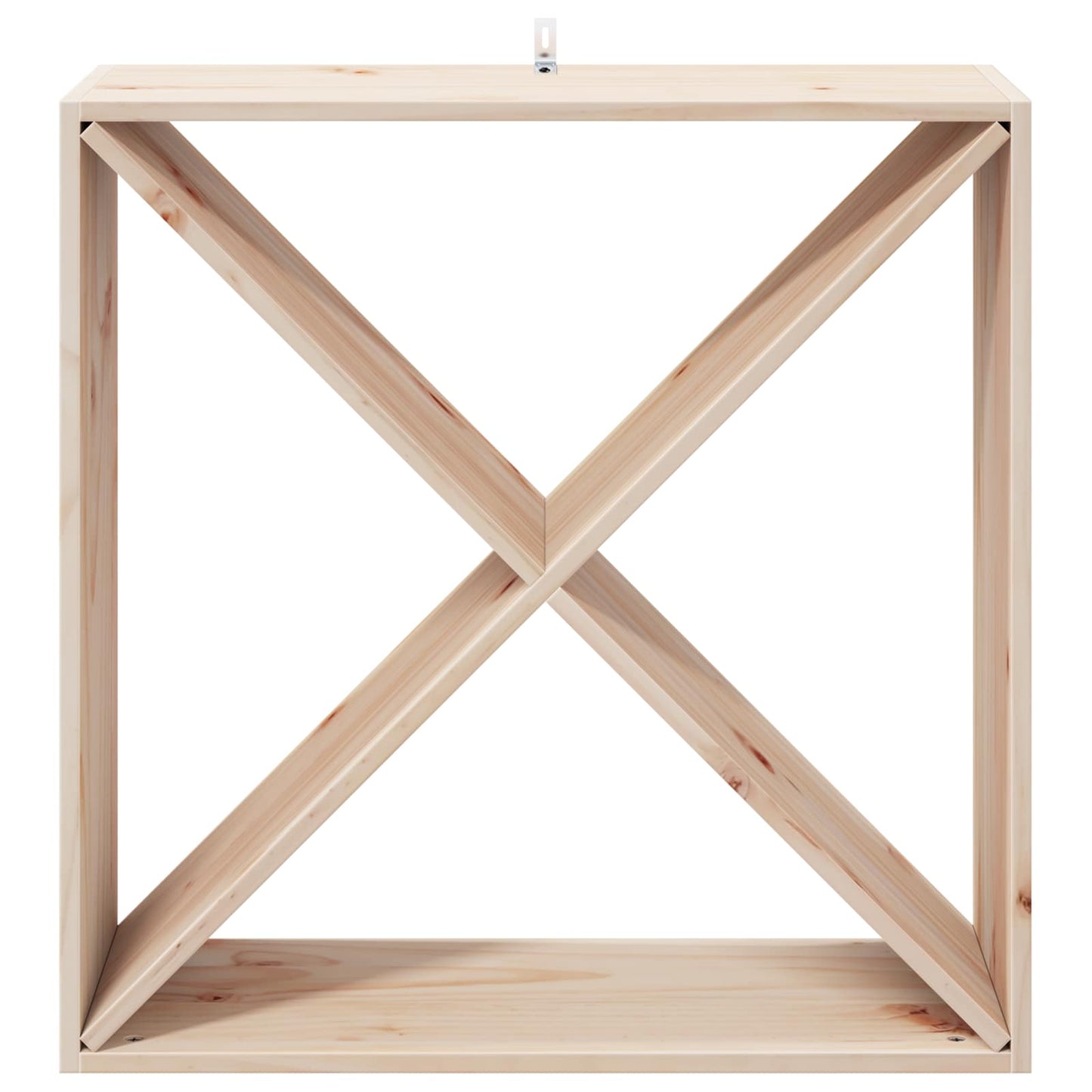 Wine Rack 2 pcs Natural 62 x 25 x 62 cm Solid Pine Wood