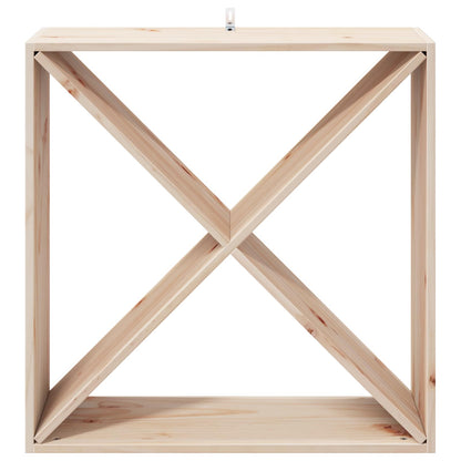 Wine Rack 2 pcs Natural 62 x 25 x 62 cm Solid Pine Wood