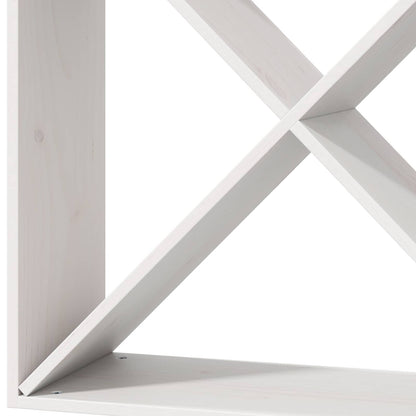 Wine Rack 2 pcs White 62 x 25 x 62 cm Solid Pine Wood