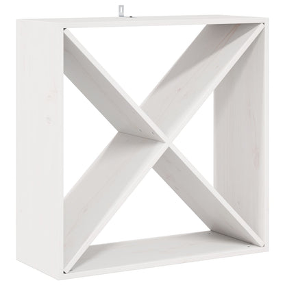 Wine Rack 2 pcs White 62 x 25 x 62 cm Solid Pine Wood