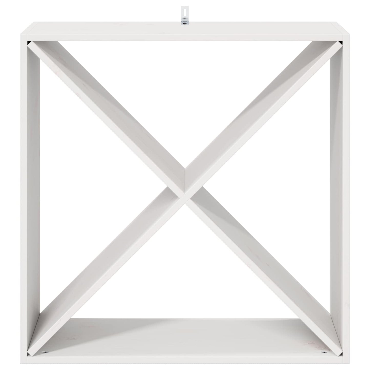 Wine Rack 2 pcs White 62 x 25 x 62 cm Solid Pine Wood