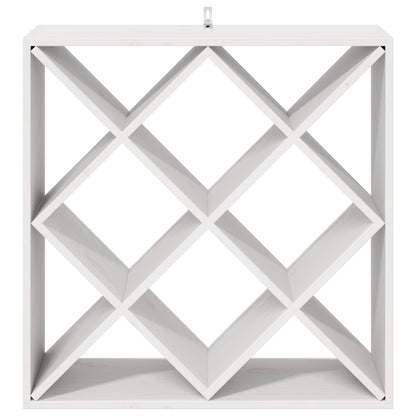Wine Rack 2 pcs White 62 x 25 x 62 cm Solid Pine Wood