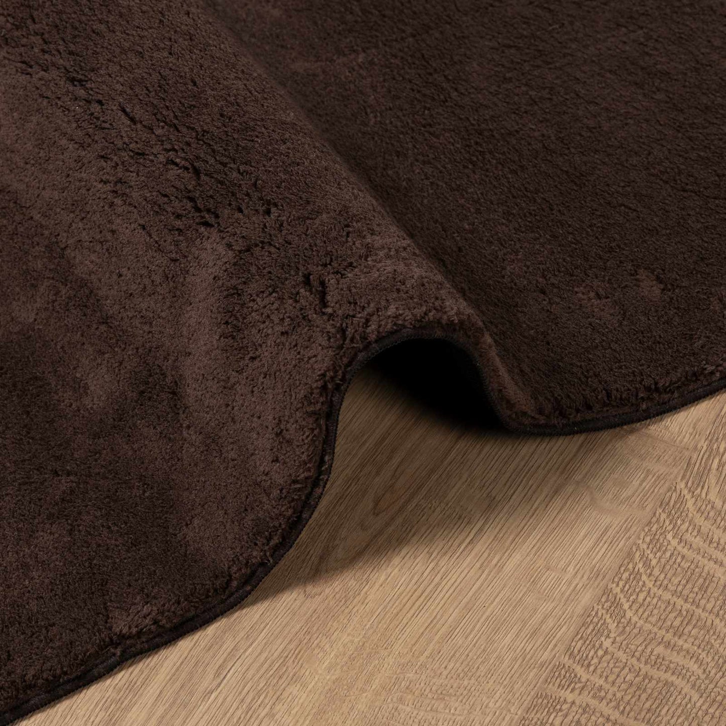 Medium Pile Soft and Washable Rug HUARTE Brown 150 x 80 cm