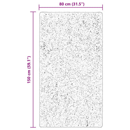 Medium Pile Soft and Washable Rug HUARTE Brown 150 x 80 cm