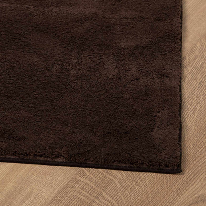 Area Rugs Rectangular HUARTE Brown 200 x 100 cm Polyester