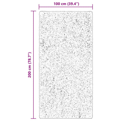 Area Rugs Rectangular HUARTE Brown 200 x 100 cm Polyester