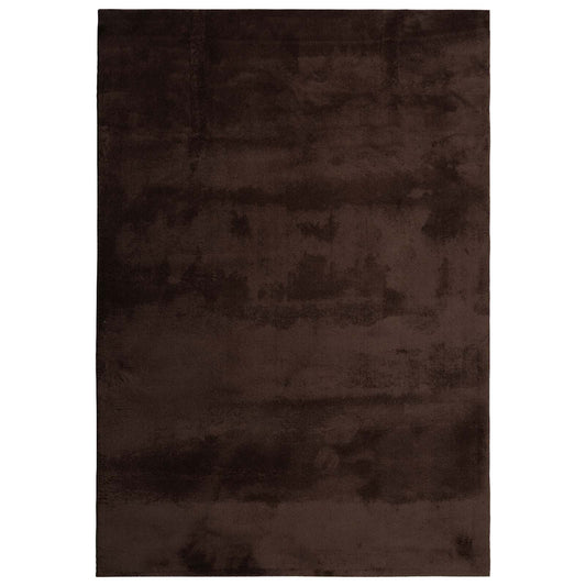 Rug HUARTE Brown 160 x 230 cm 100% Polyester Flat