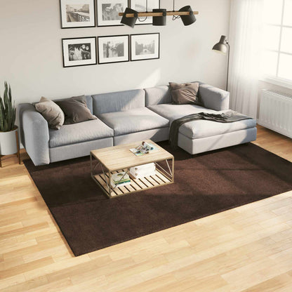 Medium Pile Soft and Washable Rug HUARTE Brown 200 x 280 cm