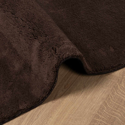 Medium Pile Soft and Washable Rug HUARTE Brown 340 x 240 cm