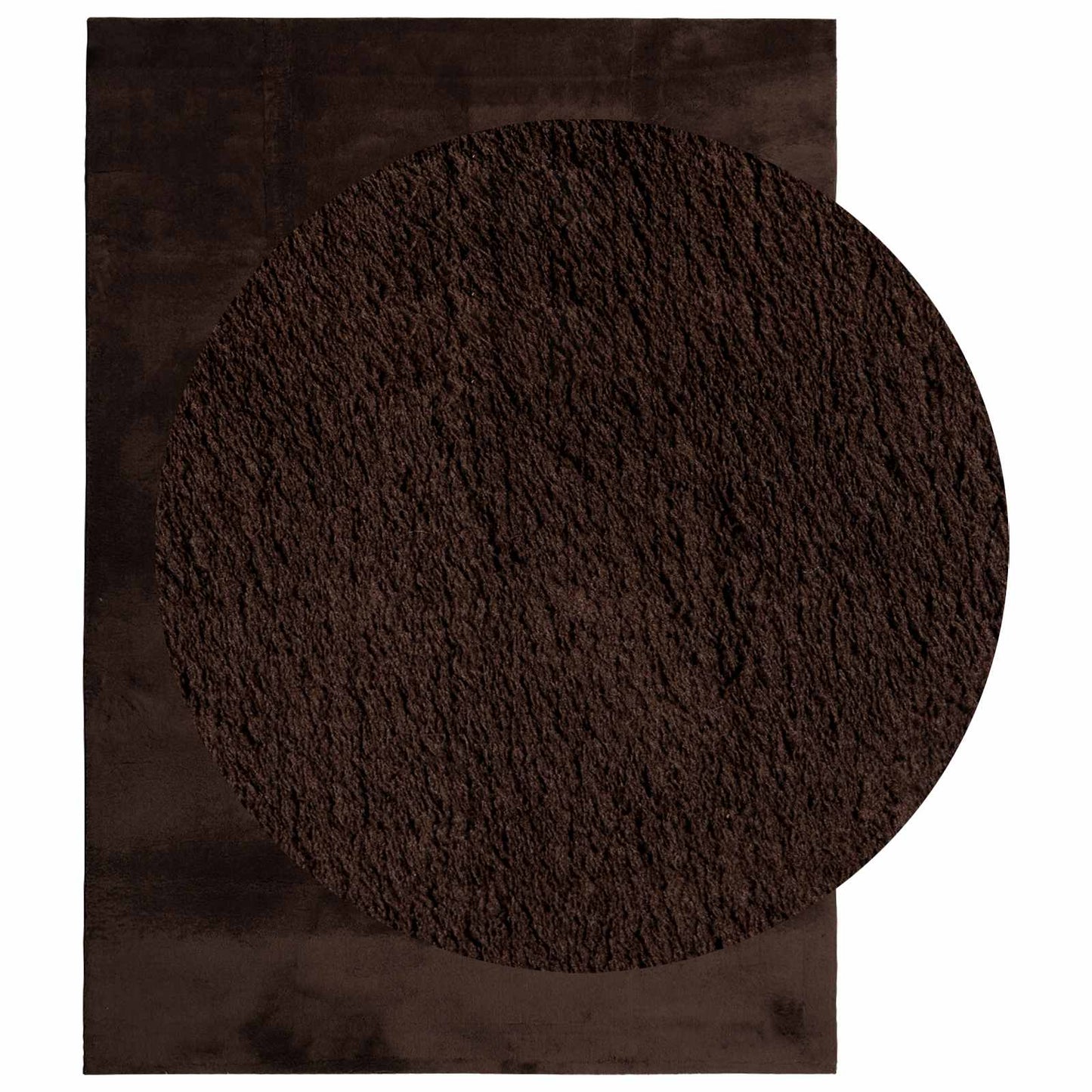 Medium Pile Soft and Washable Rug HUARTE Brown 340 x 240 cm