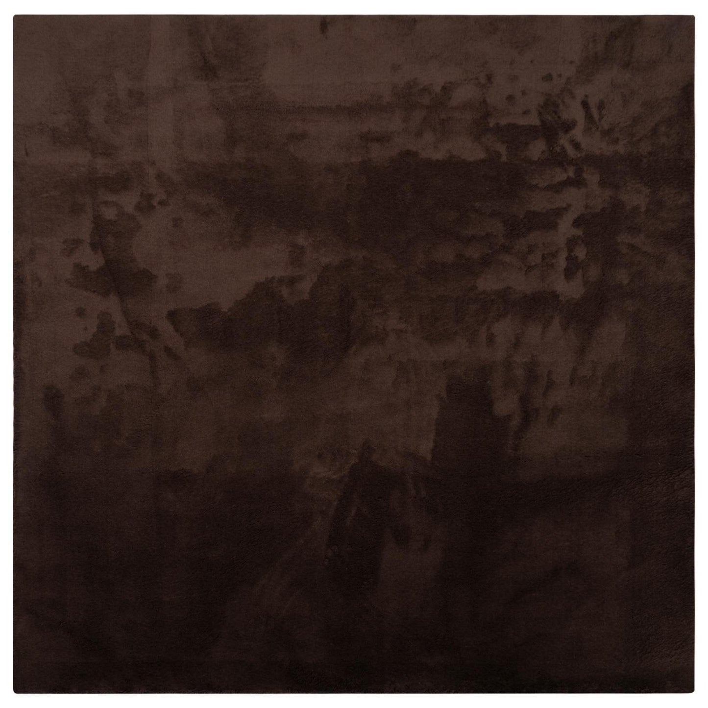 Medium Pile Soft and Washable Rug HUARTE Brown 240 x 240 cm