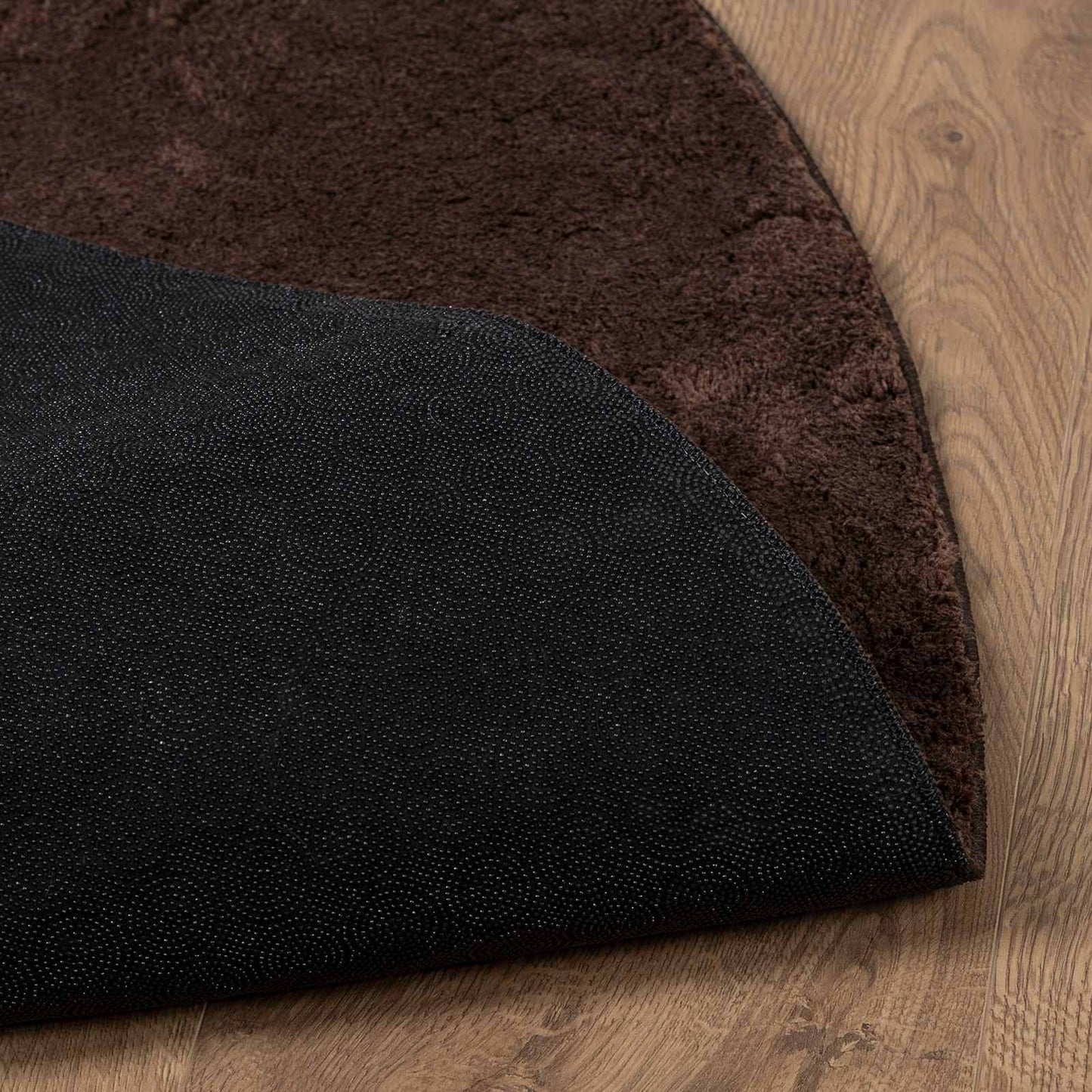 Area Rugs Round HUARTE Brown Ø 160 CM Polyester