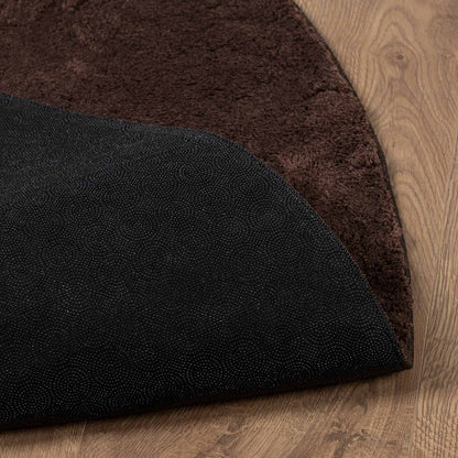 Area Rugs Round HUARTE Brown Ø 160 CM Polyester