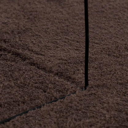 Area Rugs Round HUARTE Brown Ø 160 CM Polyester