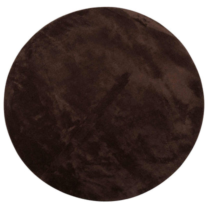 Area Rugs Round HUARTE Brown Ø 160 CM Polyester