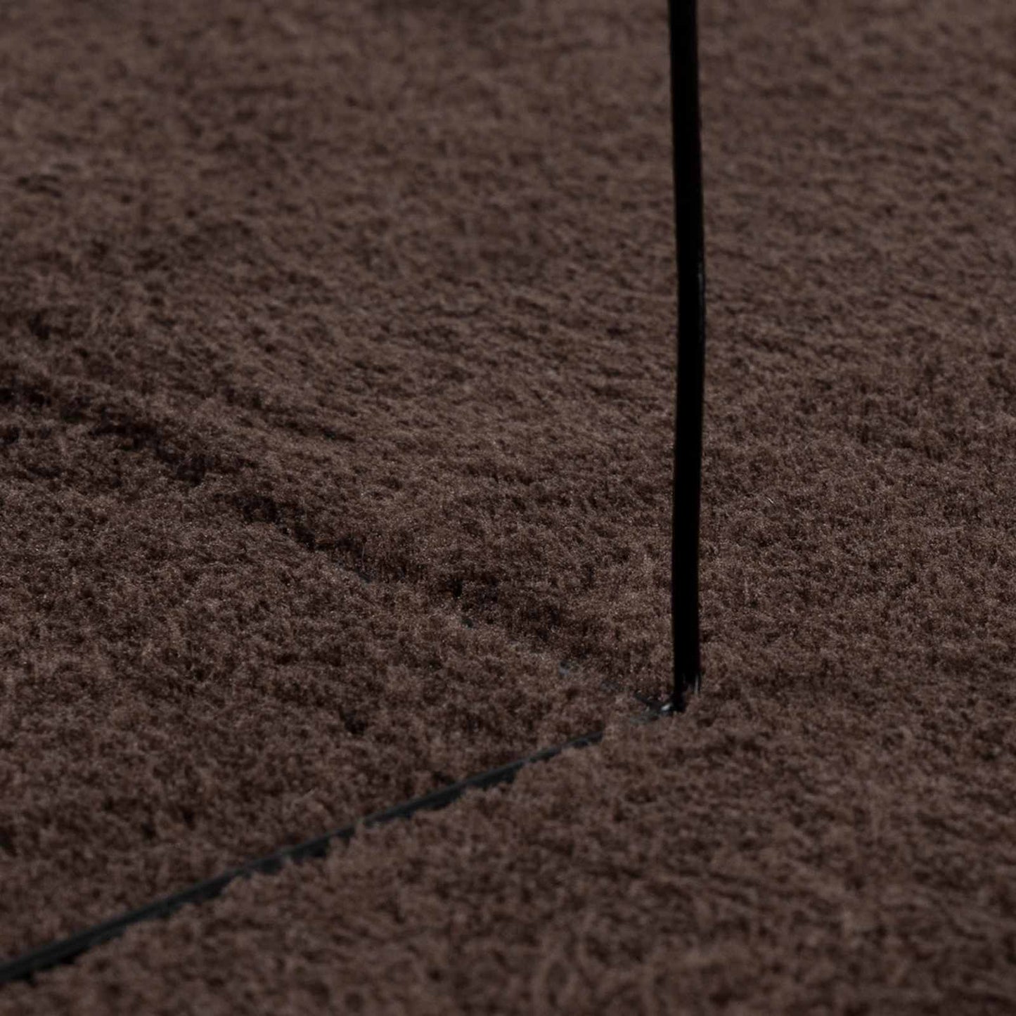 Area Rugs Round HUARTE Brown Ø 200 CM Polyester