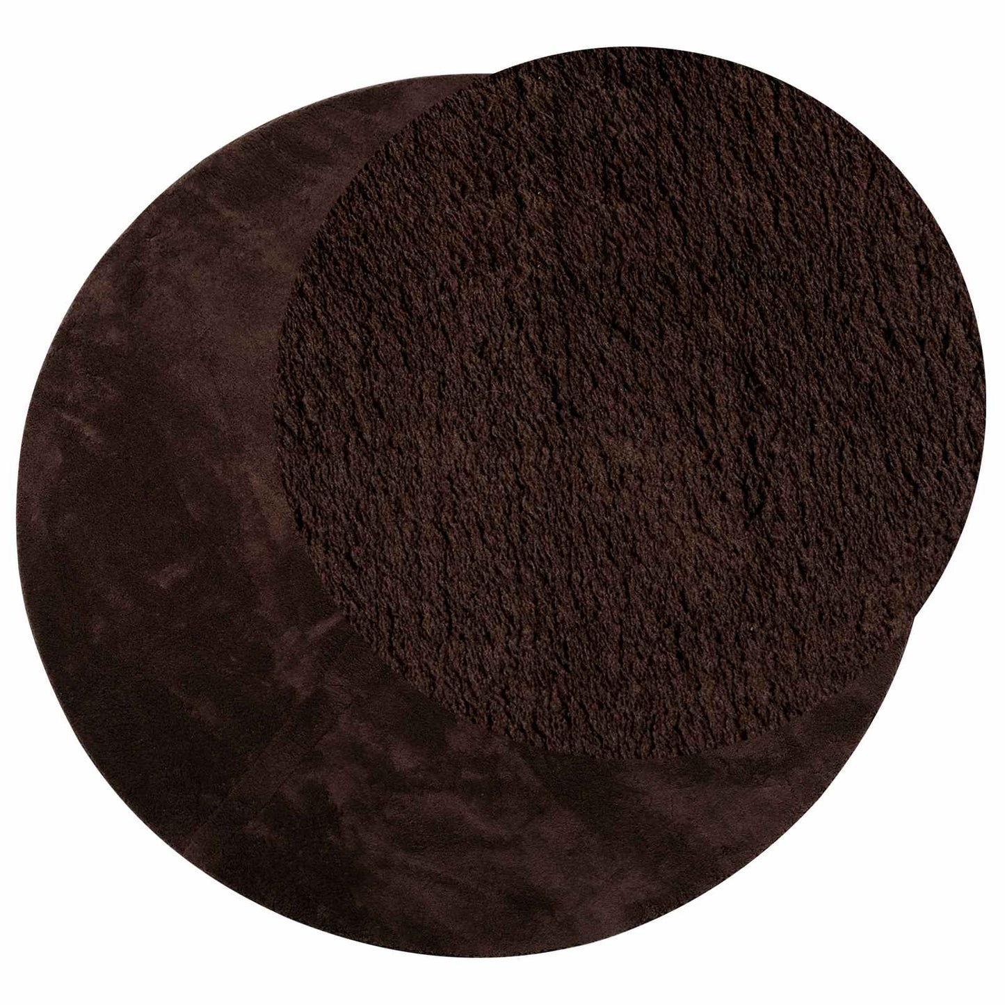 Area Rugs Round HUARTE Brown Ø 200 CM Polyester