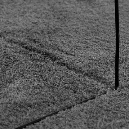 Medium Pile Soft and Washable Rug HUARTE Anthracite 80 x 500 cm