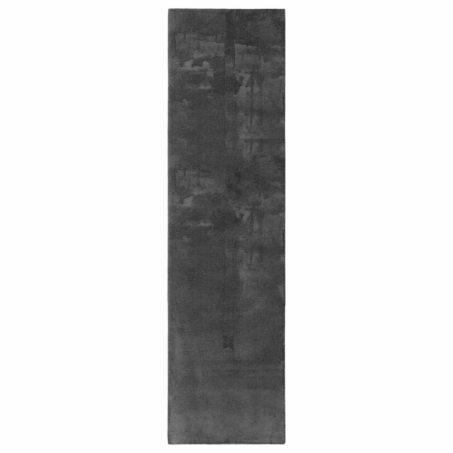 Medium Pile Soft and Washable Rug HUARTE Anthracite 80 x 500 cm