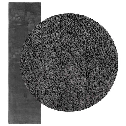 Medium Pile Soft and Washable Rug HUARTE Anthracite 80 x 500 cm