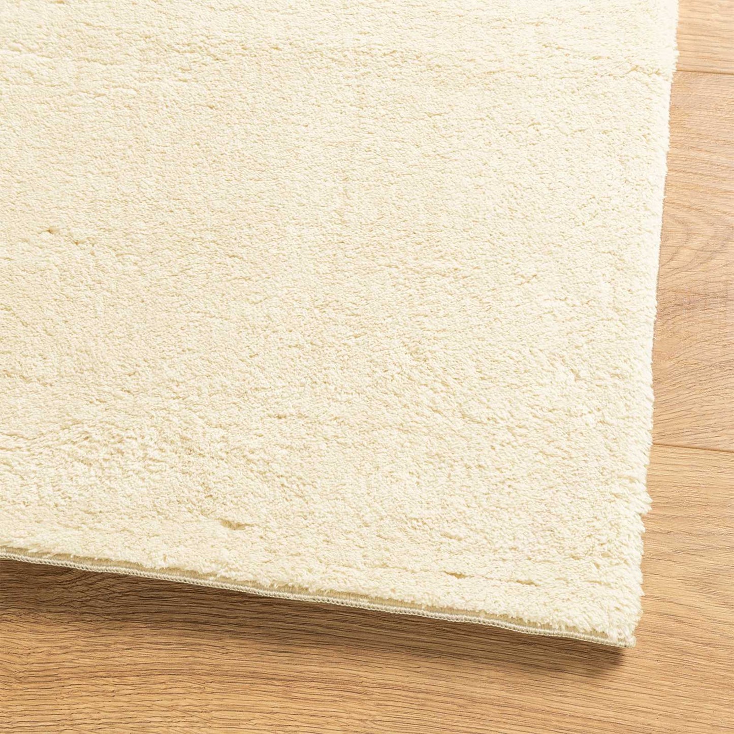 Medium Pile Soft and Washable Rug HUARTE Cream 80 x 300 cm