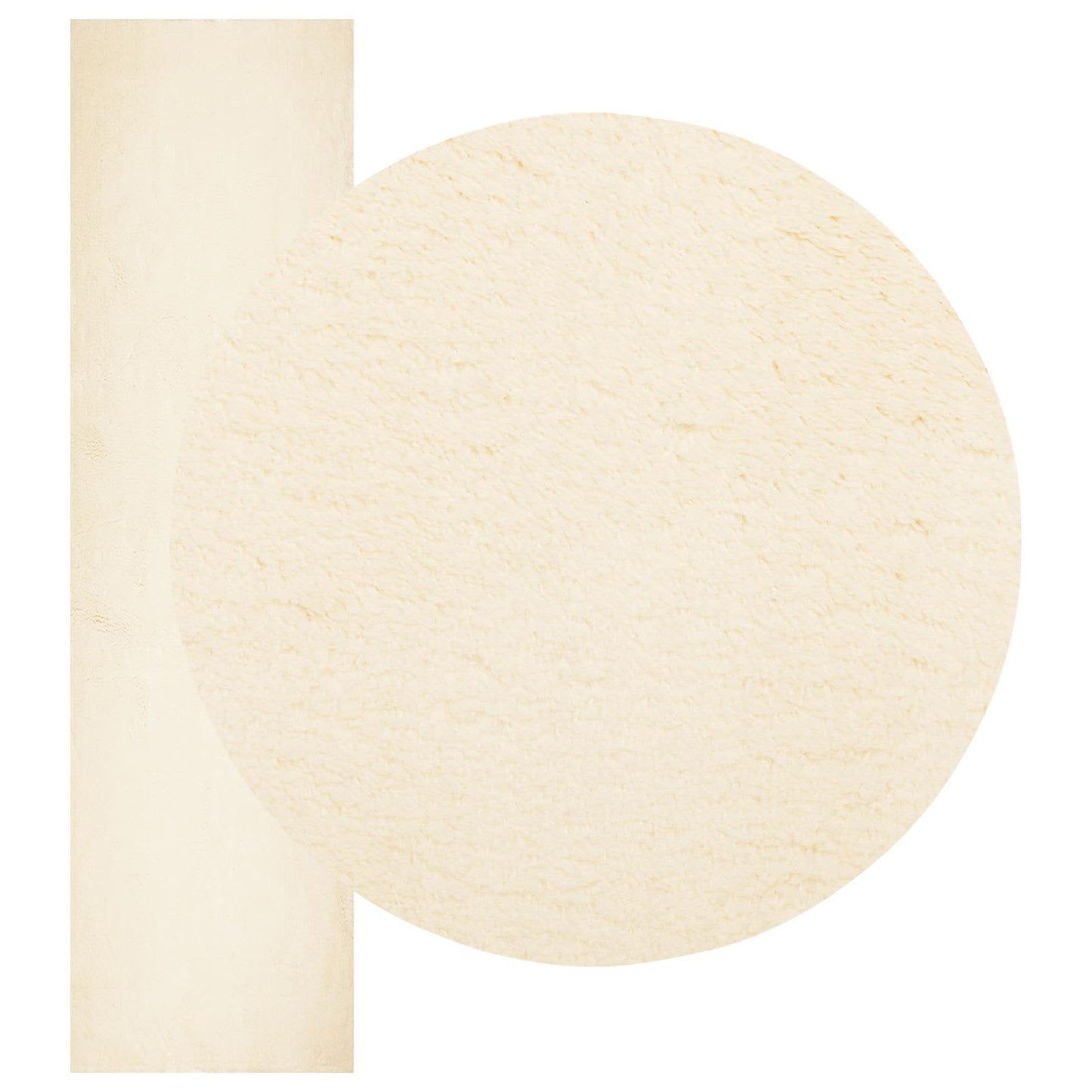 Medium Pile Soft and Washable Rug HUARTE Cream 80 x 300 cm
