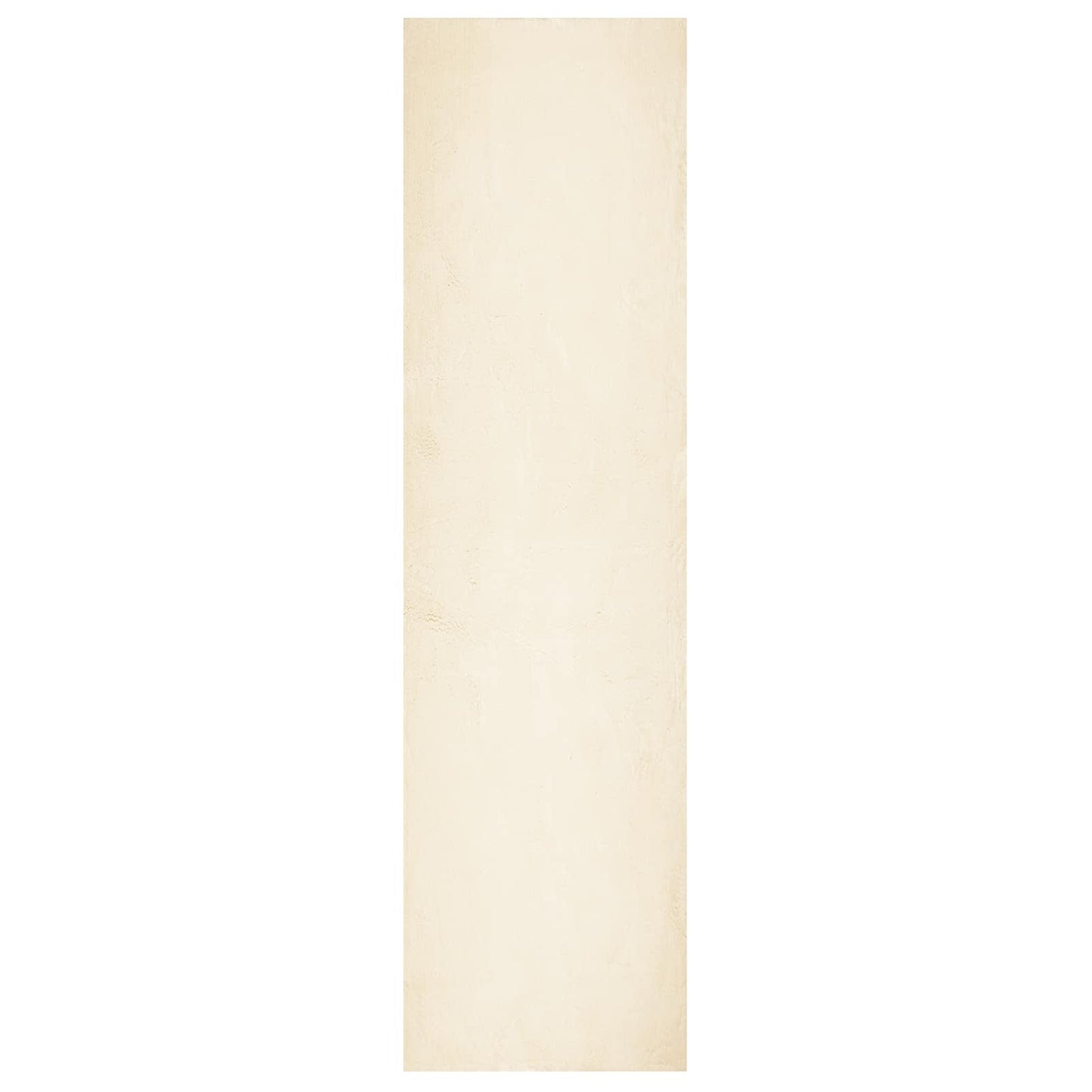 Medium Pile Soft and Washable Rug HUARTE Cream 80 x 750 cm