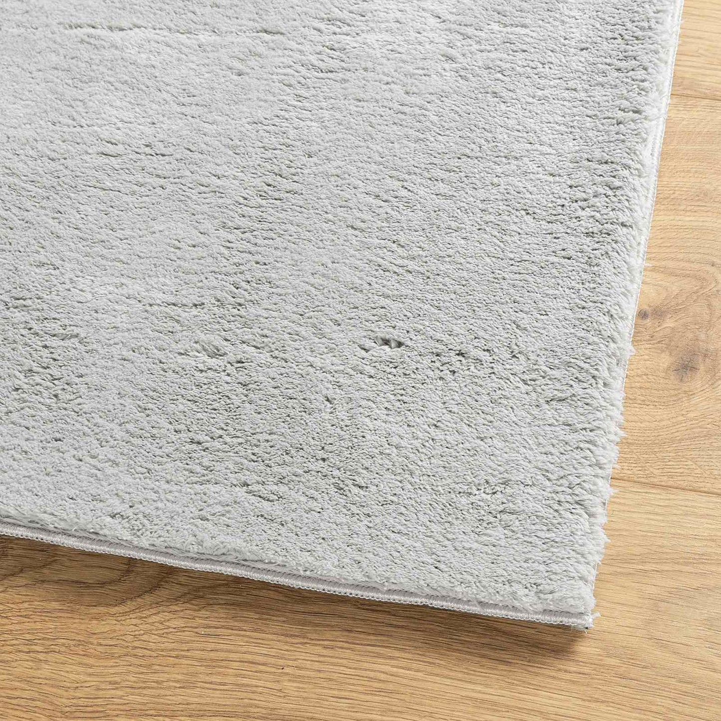 Medium Pile Soft and Washable Rug HUARTE Grey 400 x 80 cm