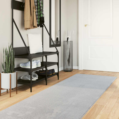 Medium Pile Soft and Washable Rug HUARTE Grey 400 x 80 cm