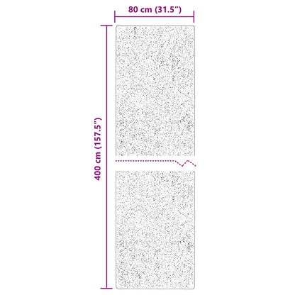 Medium Pile Soft and Washable Rug HUARTE Grey 400 x 80 cm
