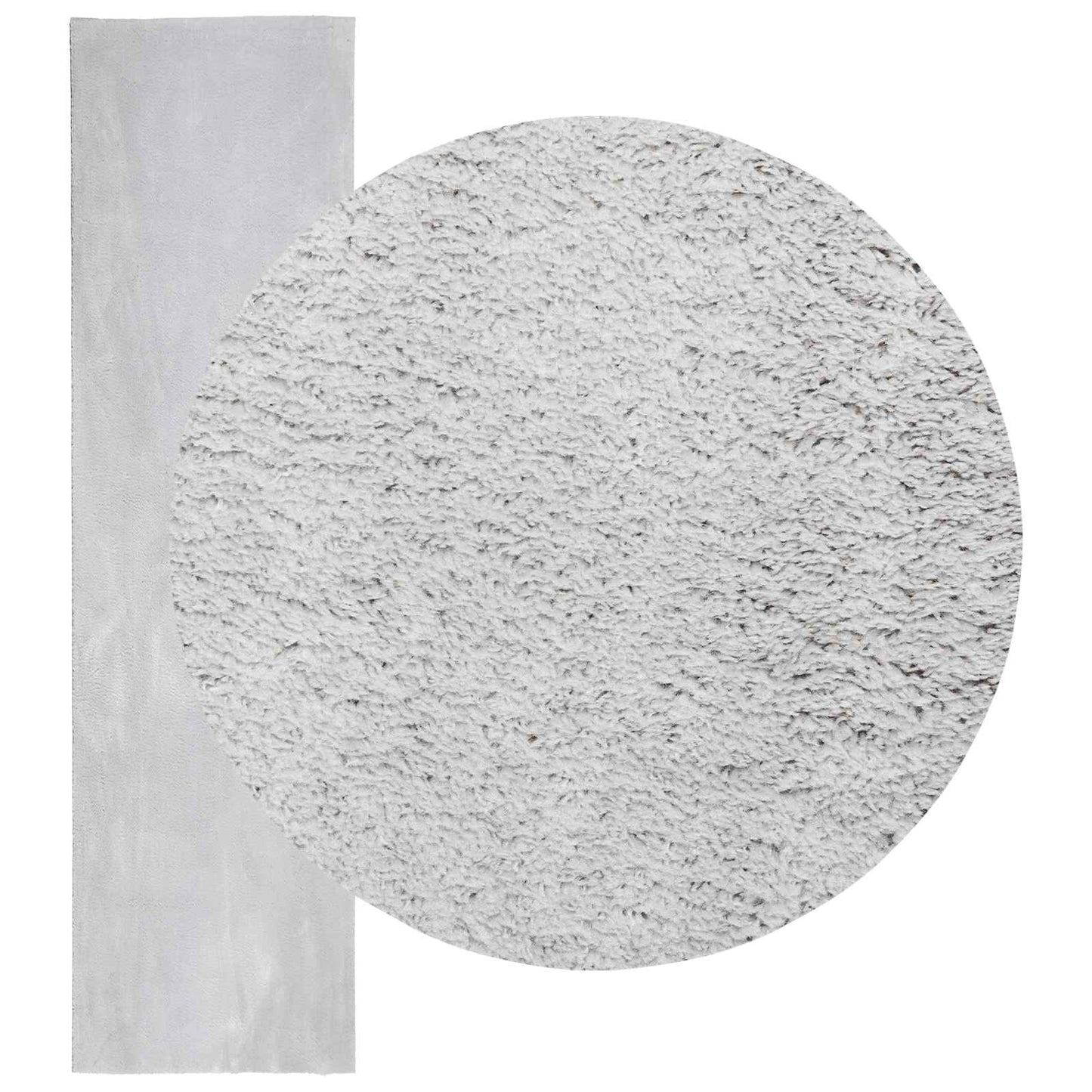 Medium Pile Soft and Washable Rug HUARTE Grey 400 x 80 cm