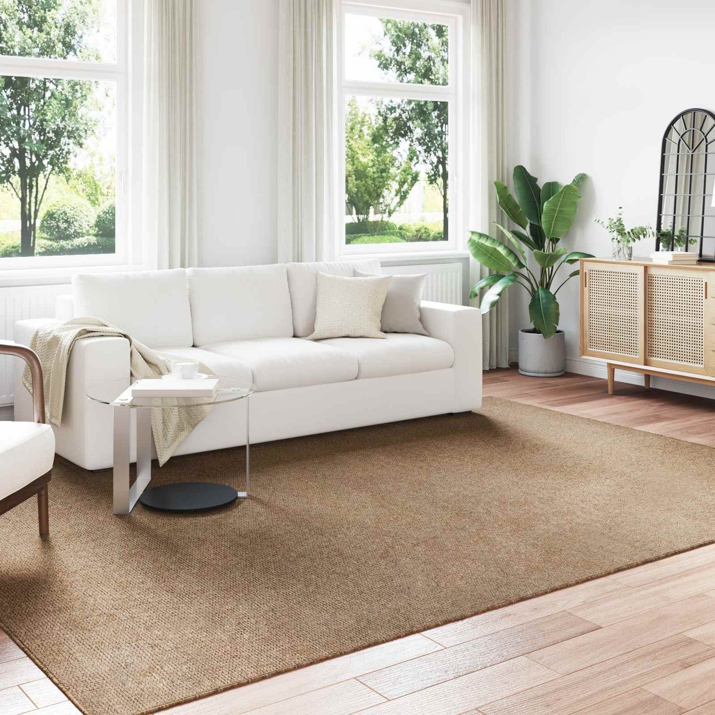 Area Rugs Rectangular AGIRA Natural 280 x 200 cm Polyester