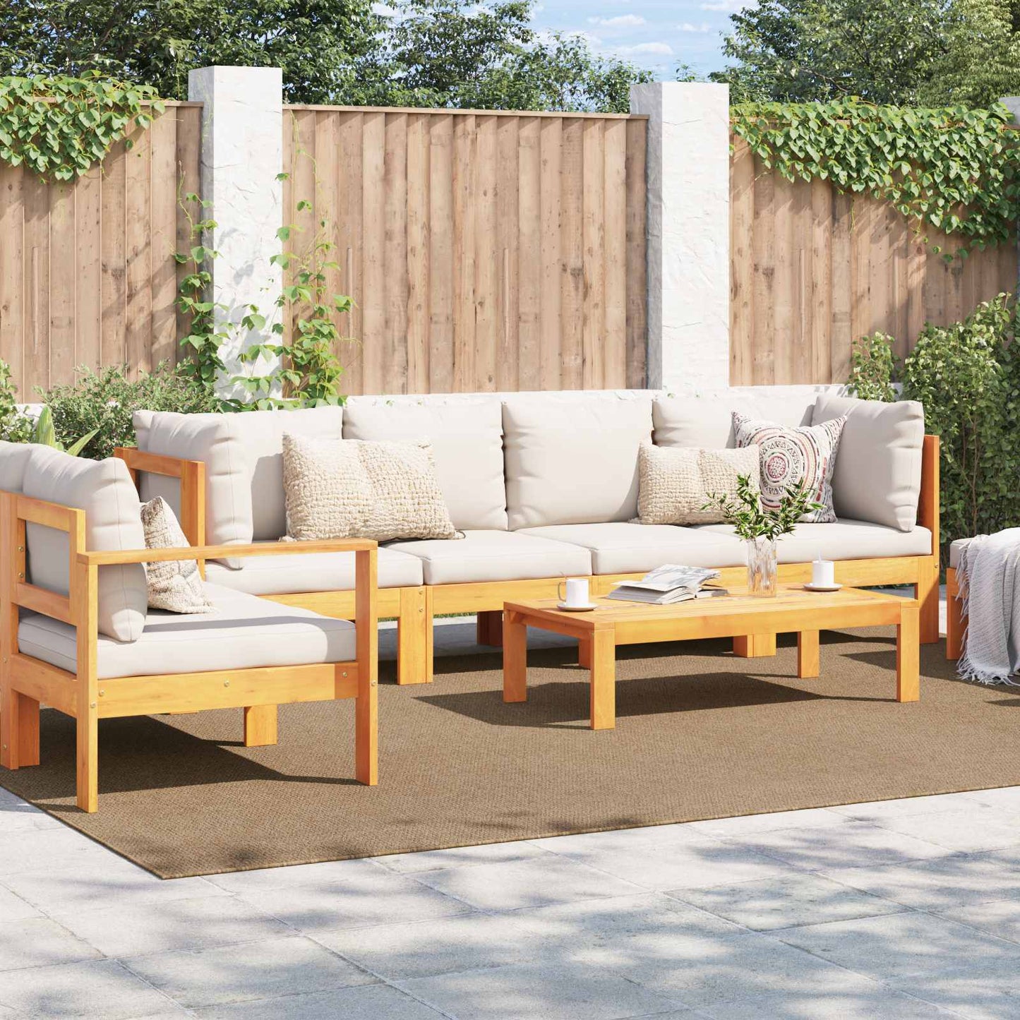 Area Rugs Rectangular AGIRA Natural 340 x 240 cm Polyester