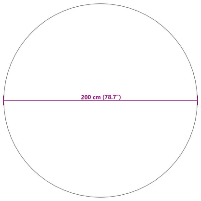 Area Rugs Round AGIRA Natural Ø 200 CM Polyester