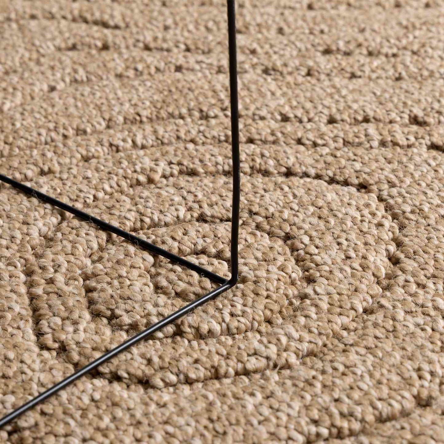 Area Rugs Moire Rectangular AGIRA Natural 150 x 80 cm Polyester