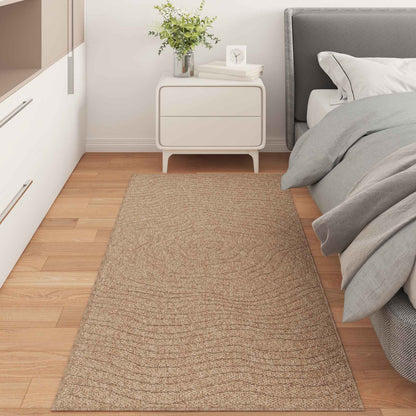 Area Rugs Moire Rectangular AGIRA Natural 150 x 80 cm Polyester